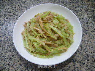 Lamb Tail Bamboo Shoots Fried Lettuce recipe