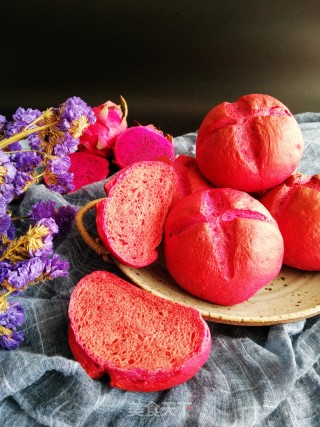 Dragon Fruit Soft European Buns recipe