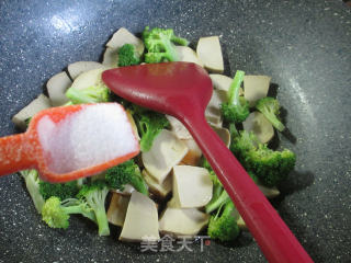 Fried Chicken with Broccoli recipe