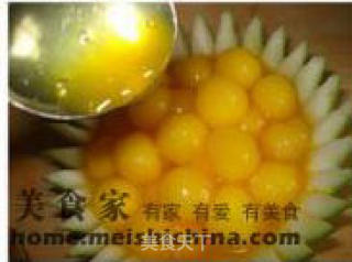 Iced Winter Melon Balls with Orange Juice recipe