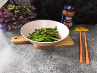 Fried Bacon with Snow Peas recipe