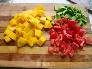 Mango Stir-fried Diced Pork recipe
