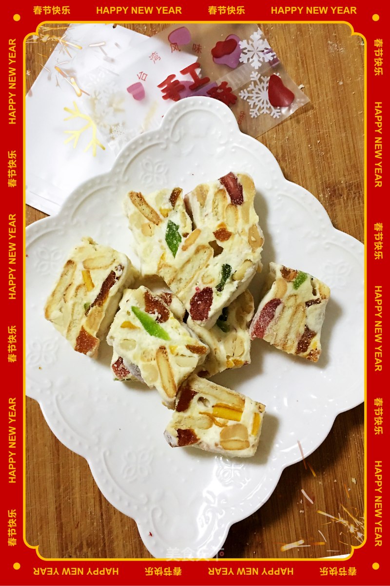 Dried Fruit and Nut Mixed Flavor Snowflake Crisp recipe