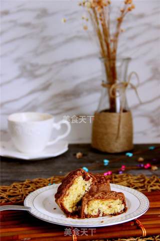 #柏翠大赛# Chocolate Coconut Cranberry Mooncake recipe