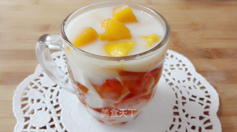 Coconut Mango Black Tea Jelly recipe