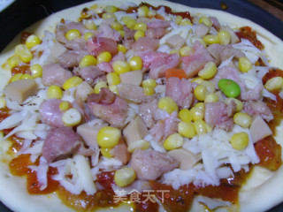 Home-made Chicken Pizza recipe