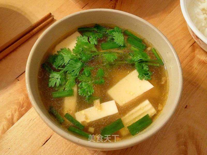 Mustard Tofu Soup recipe