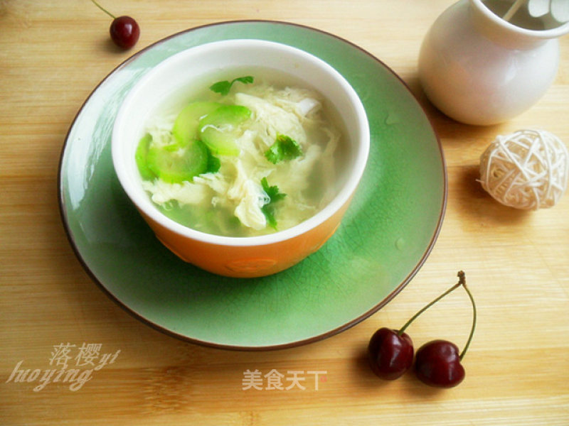 Loofah and Egg Drop Soup recipe