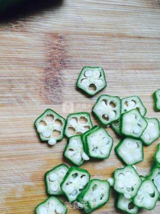 Okra Steamed Custard recipe