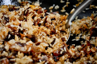 Soy Sauce Pork and Shiitake Mushroom Braised Rice recipe