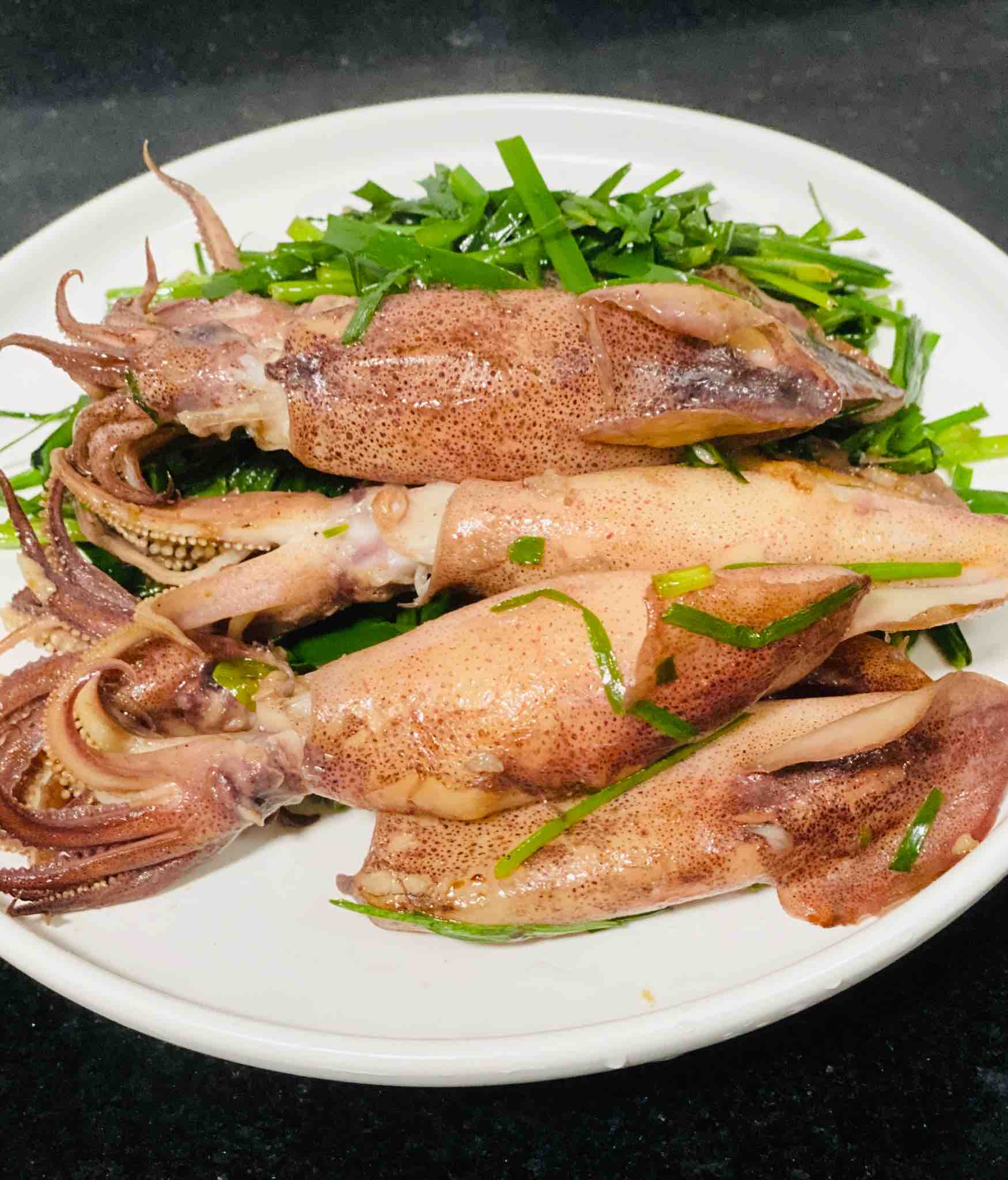 Stir-fried Squid with Leek, Fragrant Grilled Squid recipe