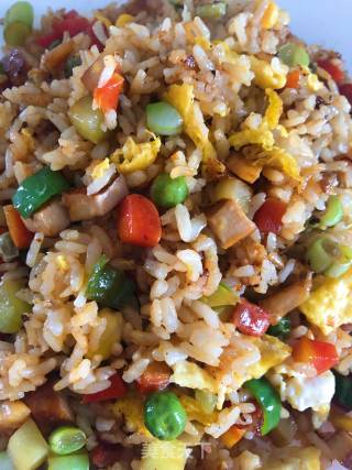 Colorful Ding Ding Fried Rice recipe