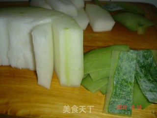 Fruit Preserved Melon Strips recipe