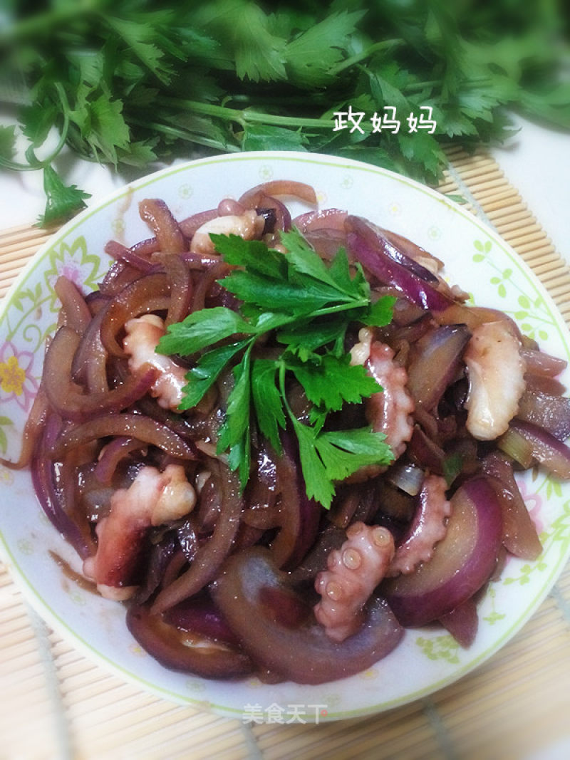 #trust之美# Fried Octopus with Onions recipe