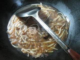 Noodle Soup with Pork Bamboo Shoots and Dried Vegetables recipe