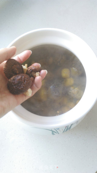 Black Chicken Soup with Chestnuts and Mushrooms recipe