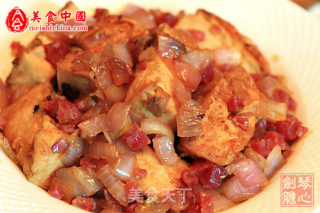 [cantonese Cuisine] Stir-fried Tofu with Bacon Cubes recipe