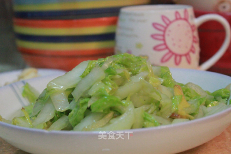Stir-fried Shandong Chinese Cabbage with Ginger recipe