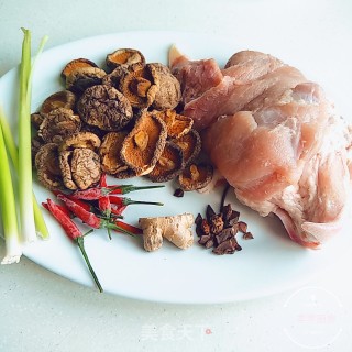 Pork Leg with Shiitake Mushrooms recipe