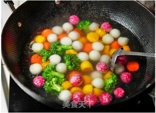 Colorful Summer [fried Five-color Vegetable Balls] recipe