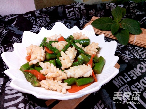 Asparagus Squid Flower recipe