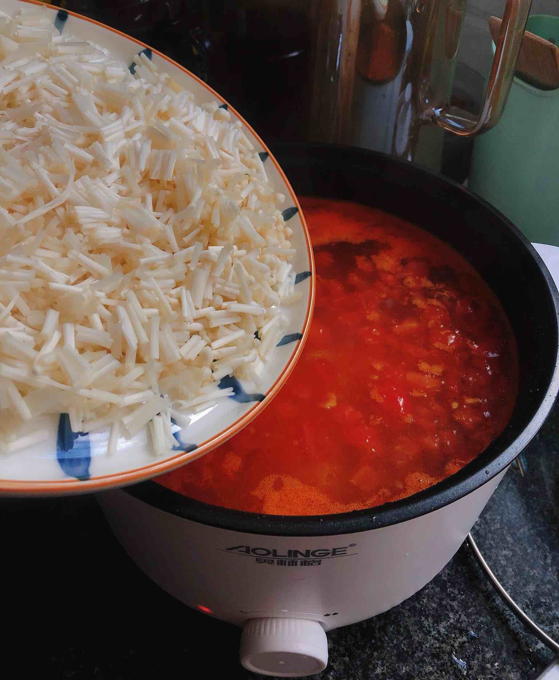 Spicy Tofu Seafood Hot and Sour Soup recipe