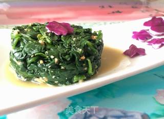 Cashew Spinach Tower recipe