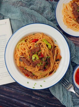 Black Pepper Beef Pasta recipe