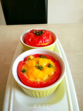 Baked Eggs with Cheese and Tomatoes recipe