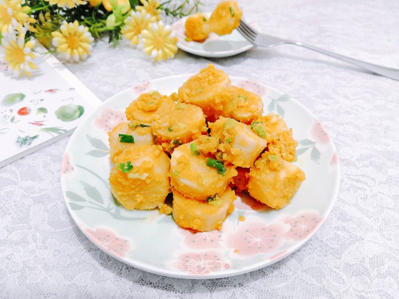 Baked Yam with Salted Egg Yolk recipe