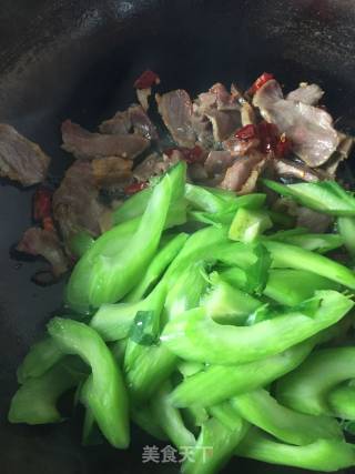 Bacon Stir-fried Vegetable Stem recipe