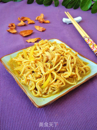 Curry Enoki Mushroom recipe