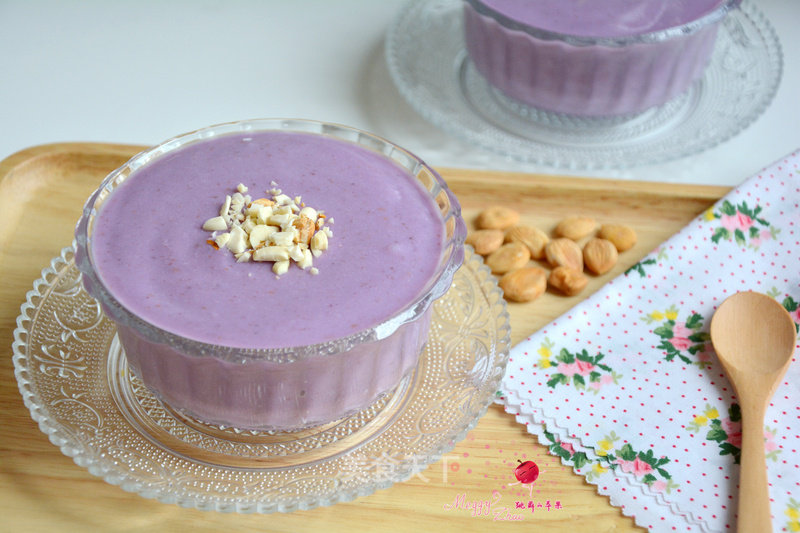 Purple Sweet Potato Milk Almond Paste
