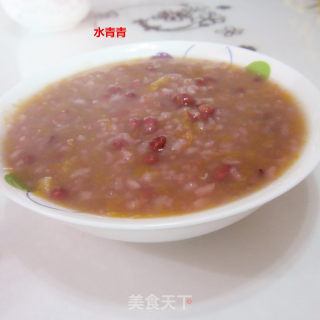 Pumpkin Congee with Red Beans recipe