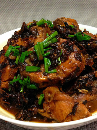 Stewed Sea Fish with Dried Plums and Vegetables recipe