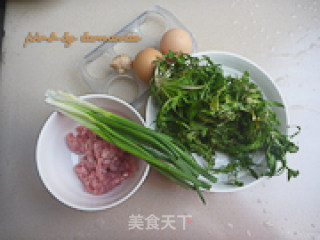 Shepherd's Purse Minced Meat Omelette recipe