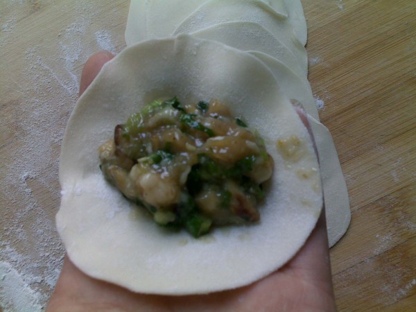 Wheat Celery and Shiitake Mushroom Dumplings recipe