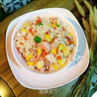 Seafood Fried Rice recipe