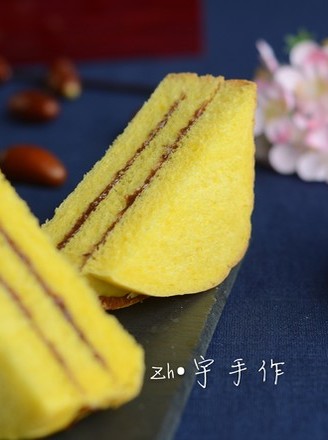 Pumpkin Puree Chocolate Lotus Paste Sandwich recipe