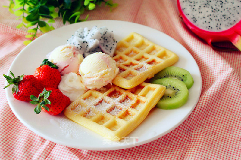 Ice Cream Waffles recipe