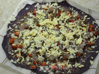 Black Rice Shrimp Thin Bottom Pizza recipe