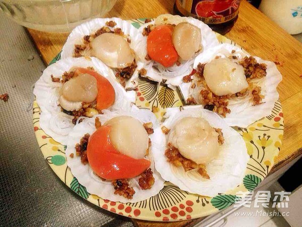Steamed Scallops with Garlic Vermicelli recipe