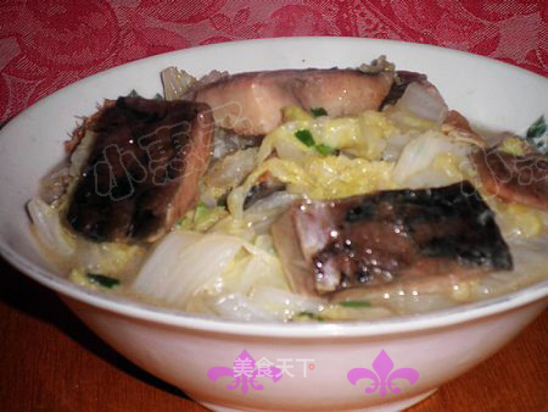 Homemade Pickled in Winter-----stir-fried Cabbage with Cured Fish recipe