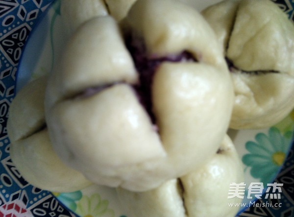 Milky Purple Sweet Potato Mantou recipe