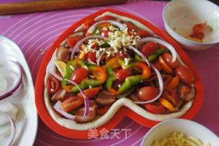 #四session Baking Contest and is Love to Eat Festival#five-flower Bacon Pizza recipe