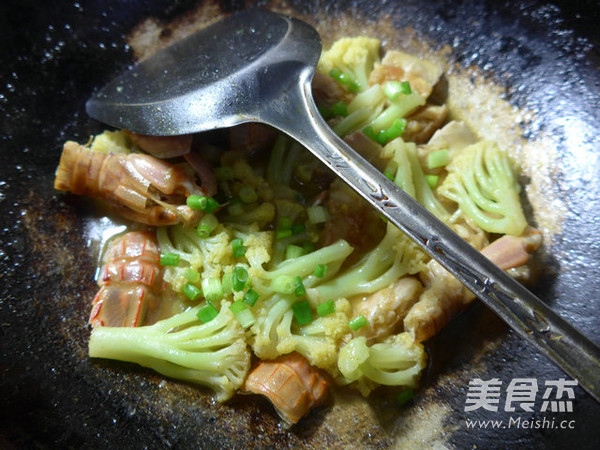 Curry Mantis Shrimp and Cauliflower recipe