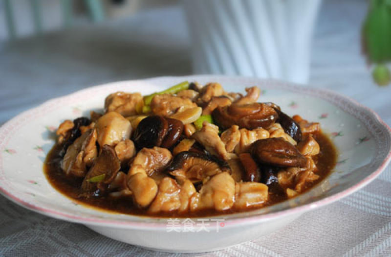 Steamed Chicken with Mushrooms recipe