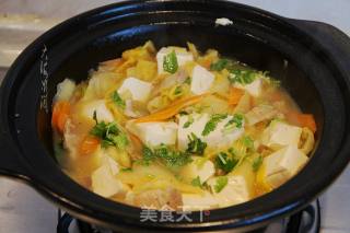 Tofu Stewed with Cabbage recipe