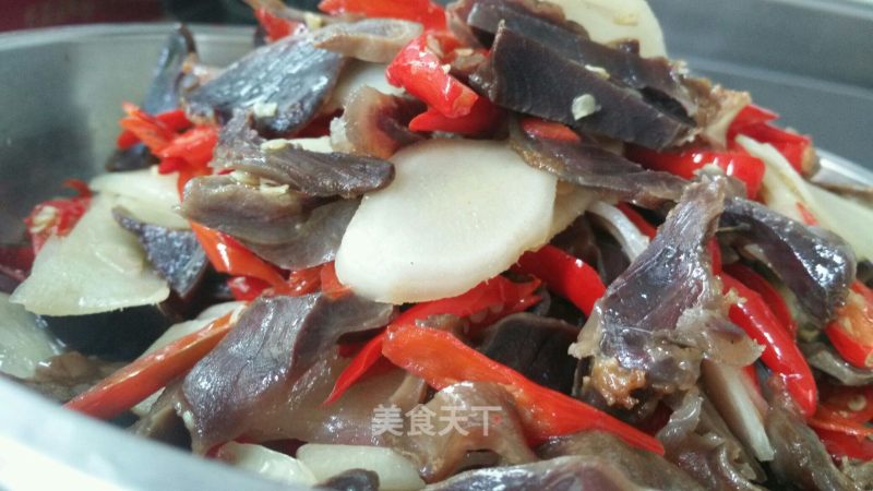 Stir-fried Ginger with Preserved Duck Xu recipe