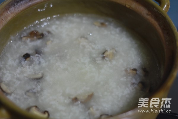 Mushroom and Pork Liver Congee recipe
